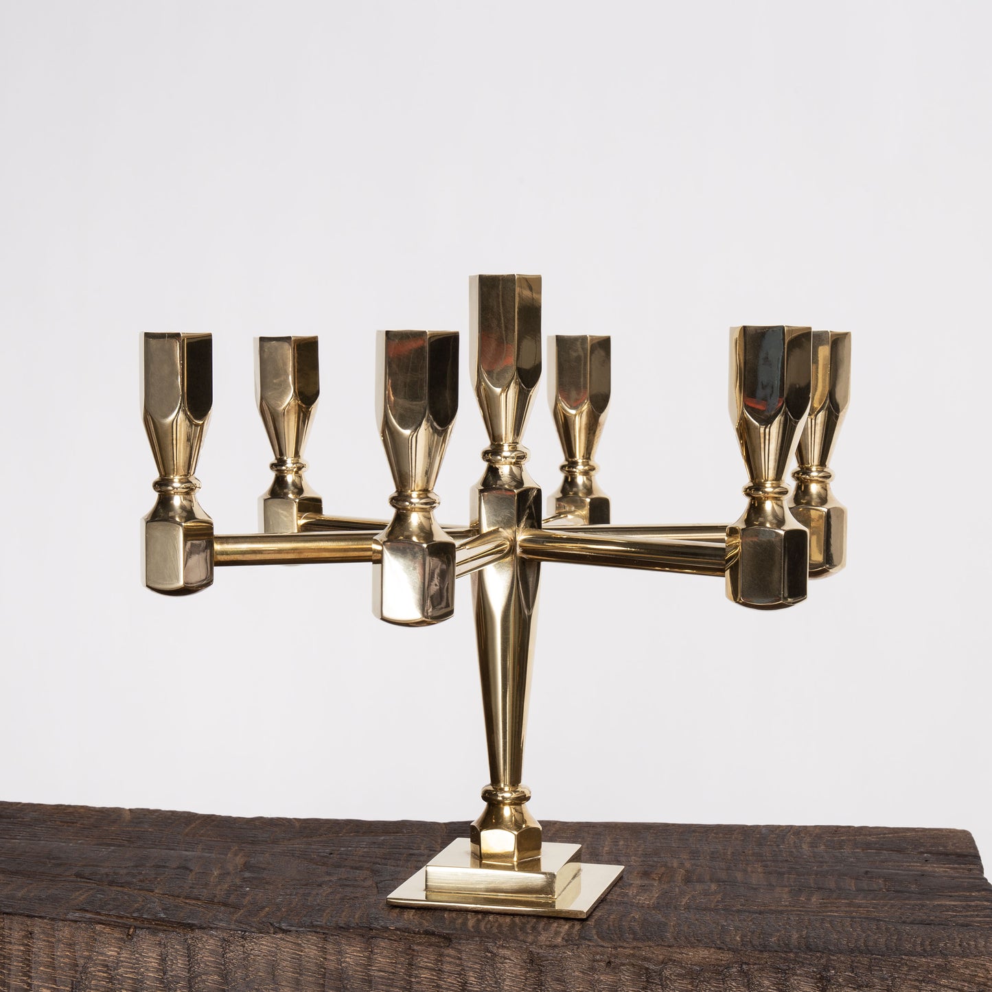 Stunning 7-armed candelabra by Lars Bergsten for GUSUMS BRUK